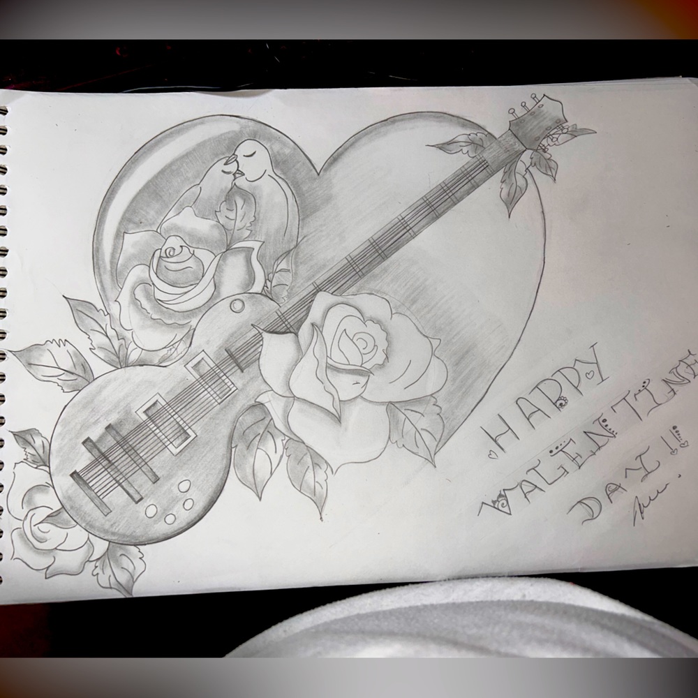 Large size couple handmade picture by me